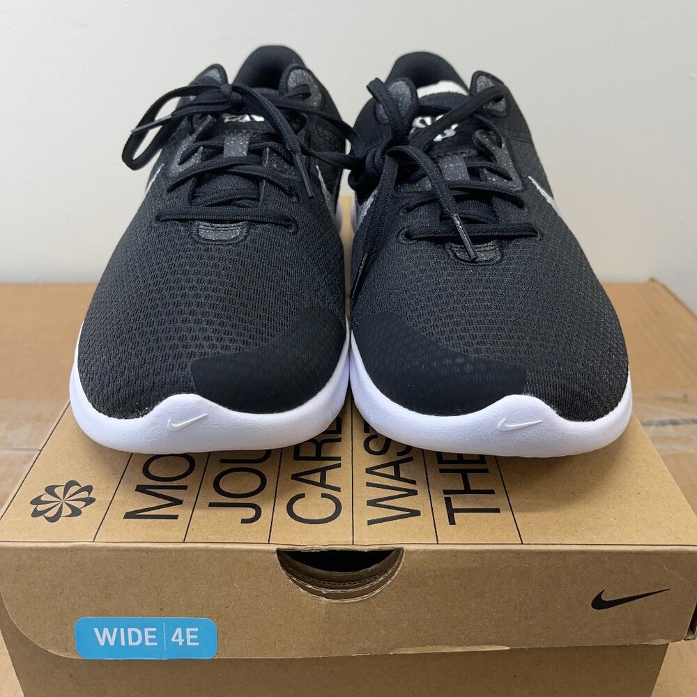 MEN’S NIKE FLEX EXPERIENCE RN 11 NN 4E (DH5753 001) RUNNING SHOES BLACK WIDE - Picture 3 of 6